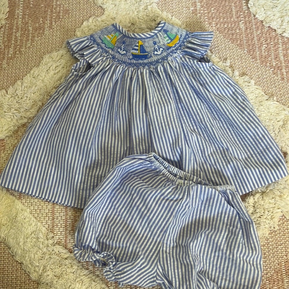 Carriage Boutique Smocked Set